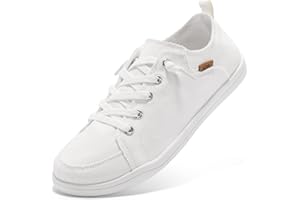 STQ Slip On Sneakers Women Canvas Casual Tennis Shoes Classic Loafers with Arch Support