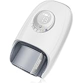 Chicsong Hand Massager with Heat and Cooling, Electric Cordless Hand Massager for Relaxation, 6 Modes & Intensities, Palm Roller & Wrist Massage, Rechargeable, Ideal Gift for Women & Men (White)