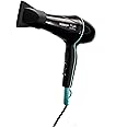 Taiff Style Hair Dryer IonSense Silver – 125V, Fast Drying, Frizz-Reducing Ionic-Ceramic, 1875W, Lightweight Blow Dryer with Diffuser for Curly Hair, Professional Performance (Silver)