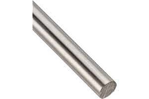ONLINE METALS 304 Stainless Steel Round Bar, Unpolished (Mill) Finish, Annealed, AMS 5639/ASTM A276/AMS QQ-S 763/ASTM A276, 0.625" Diameter, 48" Length, OnlineMetals