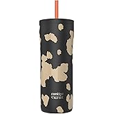 Contigo x Ally Love Streeterville Stainless Steel Tumbler with Straw, Easy Clean Lid, Leak Proof, BPA Free, 24oz, Licorice