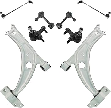 8 Piece Front /& Rear Suspension Kit Control Arms Ball Joints Sway Bar End Links