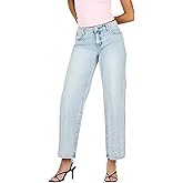 Forever 21 Women’s Rhinestone Heart Embellished Wide Leg Jeans