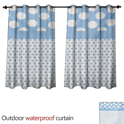 Amazon Com Williamsdecor Polka Dots Outdoor Curtains For Patio