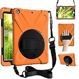 ZenRich iPad Air 1 case, iPad 9.7 Case 2013, 360 Rotating Kickstand Hand Strap & Shoulder Belt zenrich Shockproof Heavy Duty 