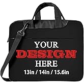 Custom Laptop Bag, Personalized Add Your Photo Text, Customized Business Shockproof Protective Cover for Ultrabook Notebook