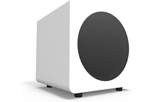 Kanto SUB8MW Powered Subwoofer | 8" Paper Cone Driver | Powerful Bass Extension | Matte White