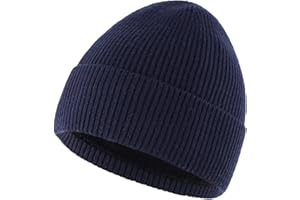 Connectyle Kids Beanie Hat Warm Winter Hats for Boys Girls Fleece Lined Knit Kids Hat for Ages 1-5