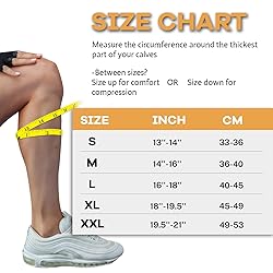Copper Calf Compression Sleeves for Men and