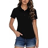 ZANZEA Polo Shirts for Women Short Sleeve Slim Fit UPF 50+ Golf Tennis Shirt Casual Work Tops