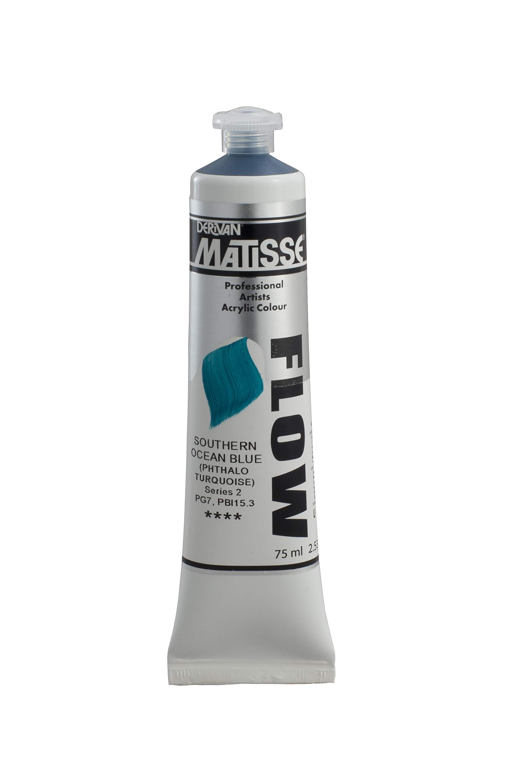Matisse Flow Acrylic 75 ml Tube - Southern Ocean Blue