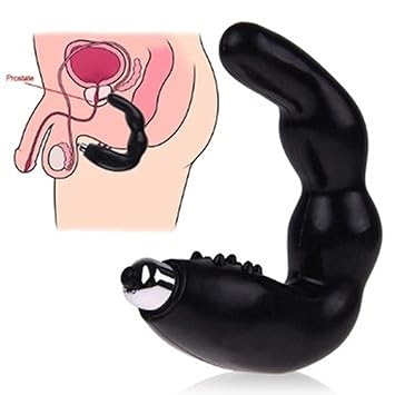 Silikon Prostata Anal Vibrator - Analplug mit integriertem Penisring (Anal Vibrator)