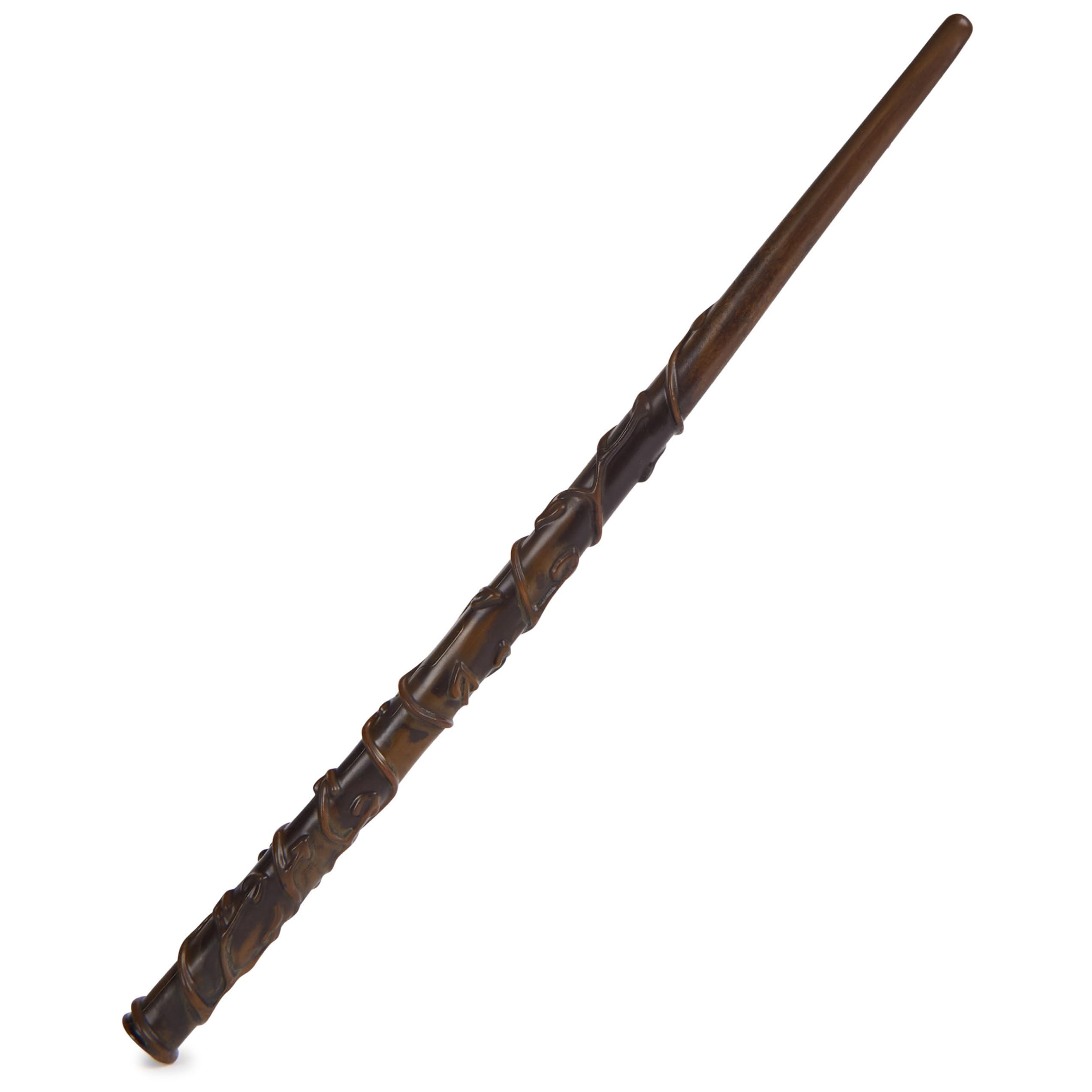 Wizarding World Harry Potter, 12-inch Magical Collector Hermione Granger Wand with Stand & Die-cast Icon, Magical Creatures, Accessory for Halloween Costumes