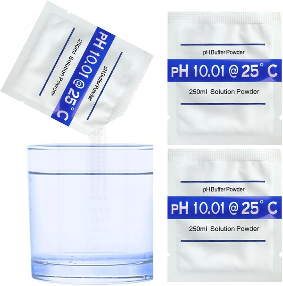 Honmofun PH 10.01 PH Buffer Solution Buffer PH Buffers Easy PH Powder PH Buffer Powder PH Meter Buffering Solutions PH Buffer Calibration Solution PH Meter Calibration Solution