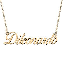 HUAN XUN Customized Custom Simple Any Name Necklace