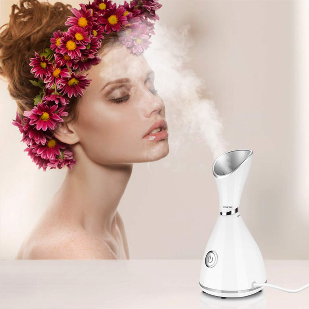 Facial Steamer Nano Ionic Face Steamer Warm Mist Humidifier for Skin Deep Cleansing Moisturizing Face Sauna Pore Steamer Skincare for Blackheads Acne Sprayer: Beauty