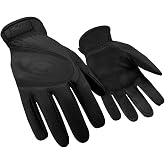 Ringers Gloves R-113 Turbo Plus Black, Essential Hand Protection, Slip-On Cuff Design, Large