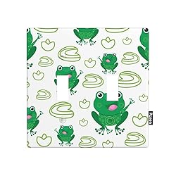 Pznen Cute Cartoon Frog Double Toggle Light Switch