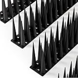 OFFO Bird Spikes 10cm High Anti Pigeon Deterrent 1.2m Fence Spikes Black