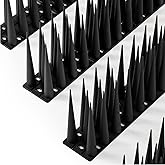 OFFO Bird Spikes Pigeon Outdoor Deterrent Spikes for Cat Keep Birds Raccoon Woodpecker Away Covers 8 Feet(2.44m), Black