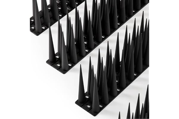 OFFO Bird Spikes Pigeon Outdoor Deterrent Spikes for Keep Birds Woodpecker Away Covers 8 Feet(2.44m), Black