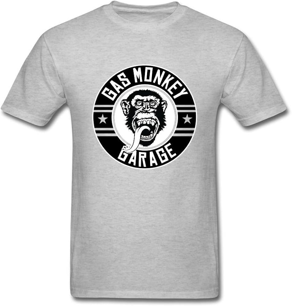 Gas Monkey Garage Men's Gas Monkey White Car T-shirt Grey S | Amazon.com