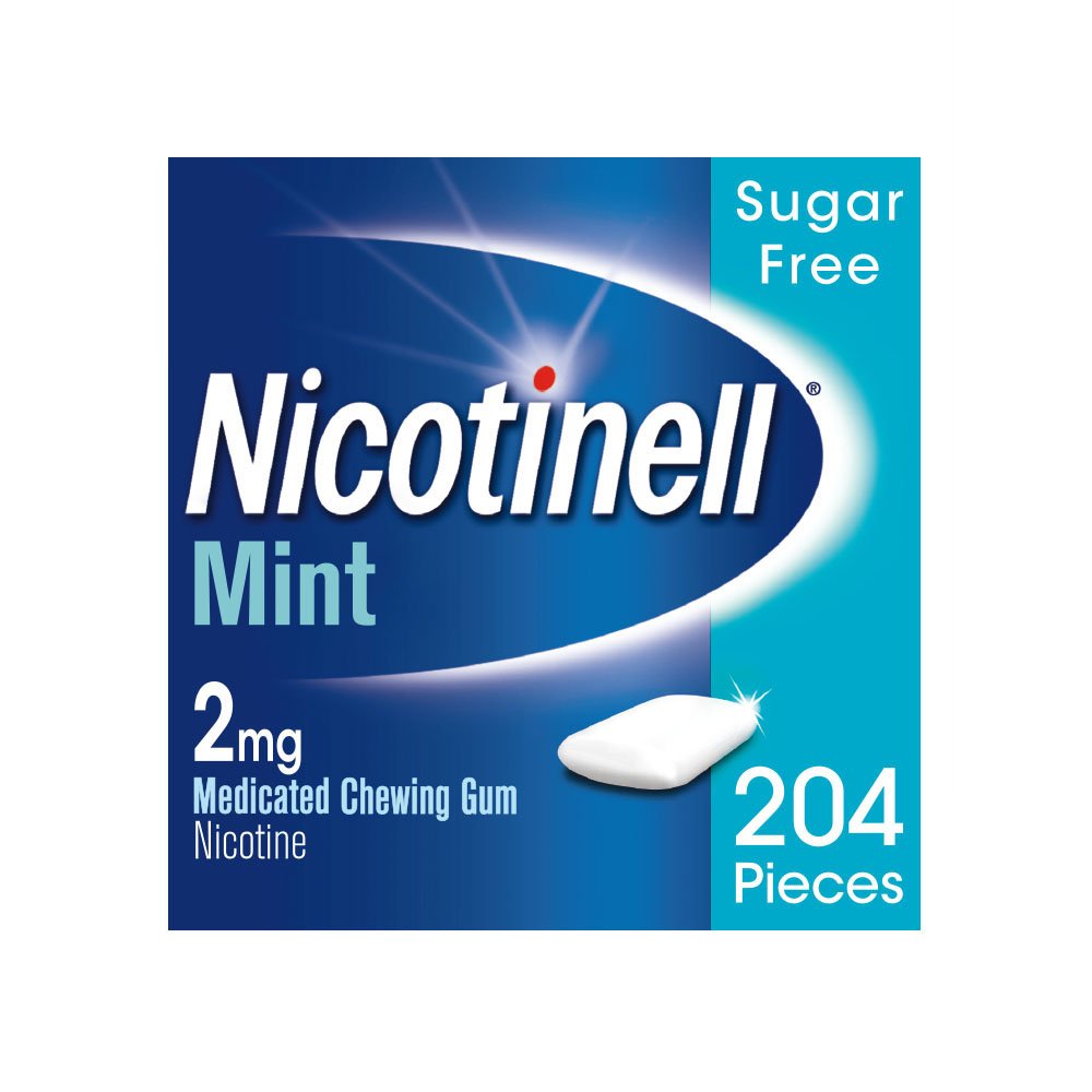 Nicotinell Nicotine Gum Stop Smoking Aid 2 mg Mint 204 Pieces Amazon