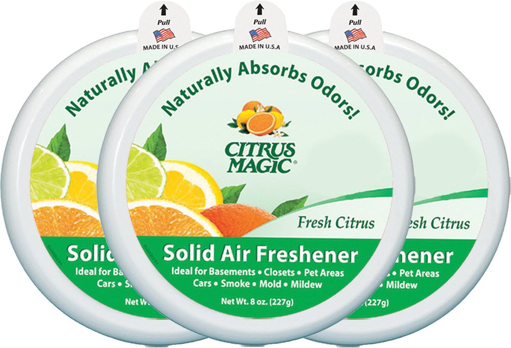 Citrus Magic Odor Absorbing Solid Air Freshener, Fresh Citrus, 8Ounce