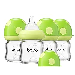 YOHKOH Natural Glass Baby Bottle with Natural