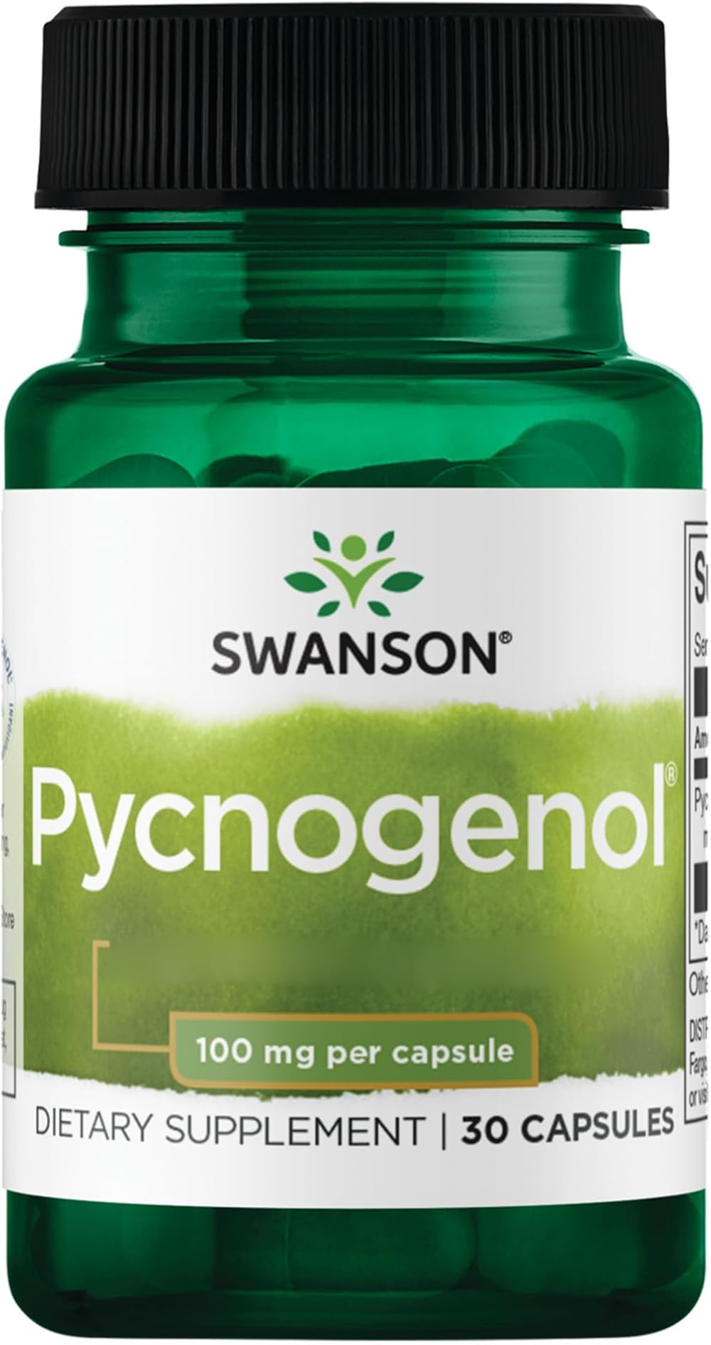 Swanson Pycnogenol 100mg Pine Bark Extract 30 Capsules Lab-Tested Soy Free