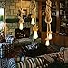 Rope Light Cord, 32.8ft Linen Covered Copper Wire 18/2 Round Vintage Twisted Cloth Cable Antique Industrial Lamp Rope for DIY Pendant Light (2-core)