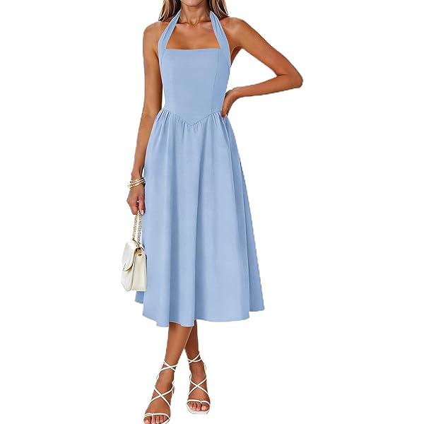 women's lands' end v-neck wrap midi dress baltic teal Vilma Satin Wrap Midi Dress – VICI main image 0