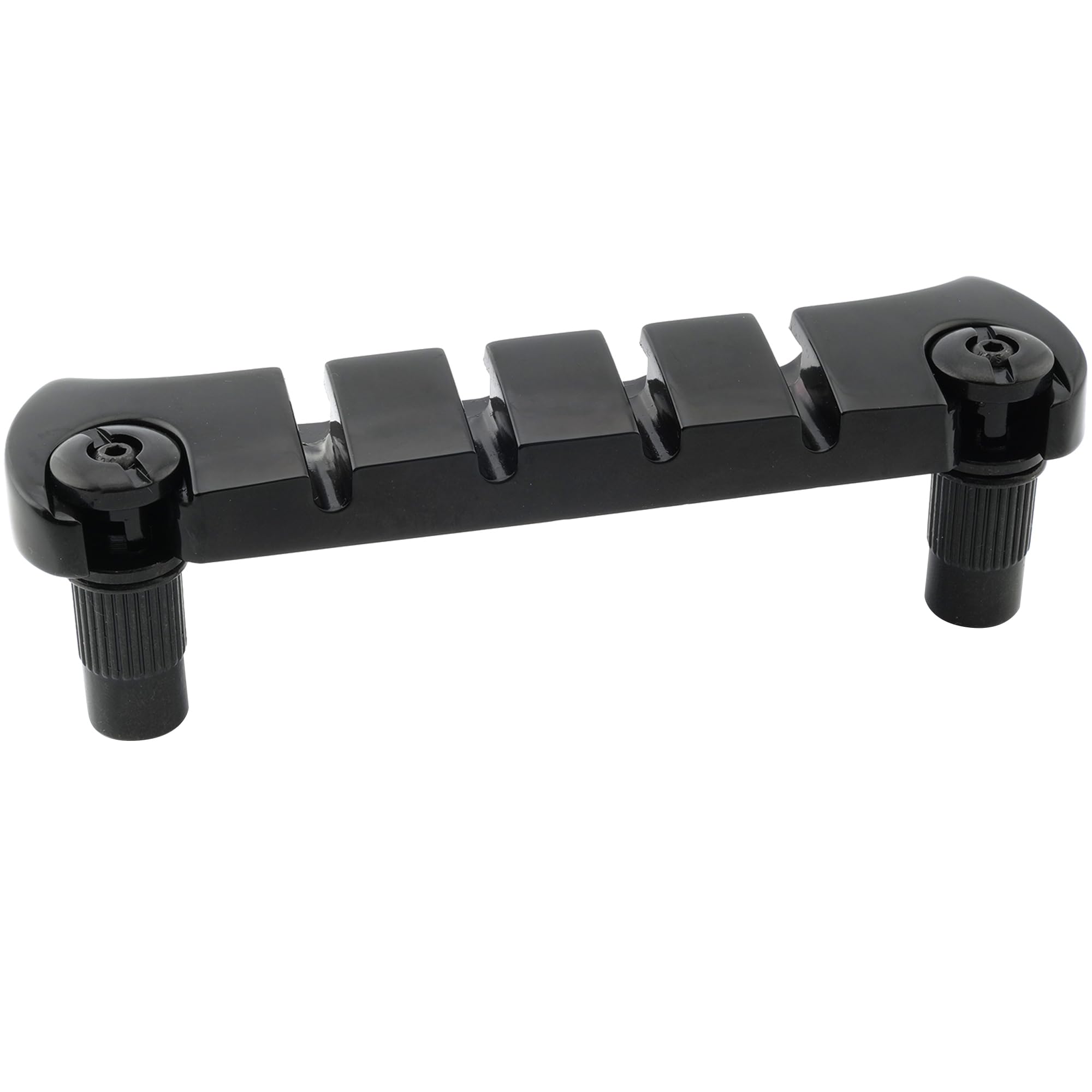 Musiclily Pro 18mm Zinc Alloy 4-String Bass Stop Tailpiece, Black