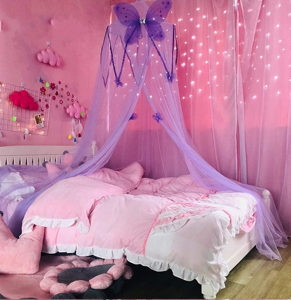 round baby bed with canopy