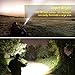 Best 007 LED Tactical Flashlight Super Bright Rechargeable Handheld Flashlight High Lumen Zoomable Waterproof 5 Modes for Camping Hiking Biking Outdoor Emergency(18650 Battery Included)