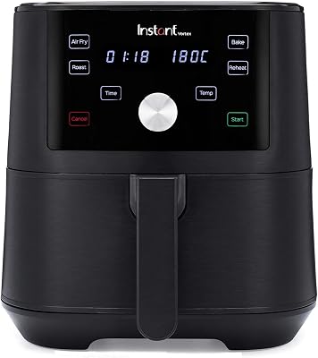 Instant pot vortex 4 em 1 fritadeira digital antiaderente com temporizador e função de forno e aquecedor, 1.700 w – 5,7 l