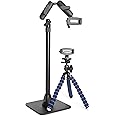 Arkon Pro Phone Stand Black - HD8RV29 & iPhone Tripod Mount for iPhone XS Max XR X 8 7 6S Plus Galaxy Note 8 5 S8 S7 Retail Black