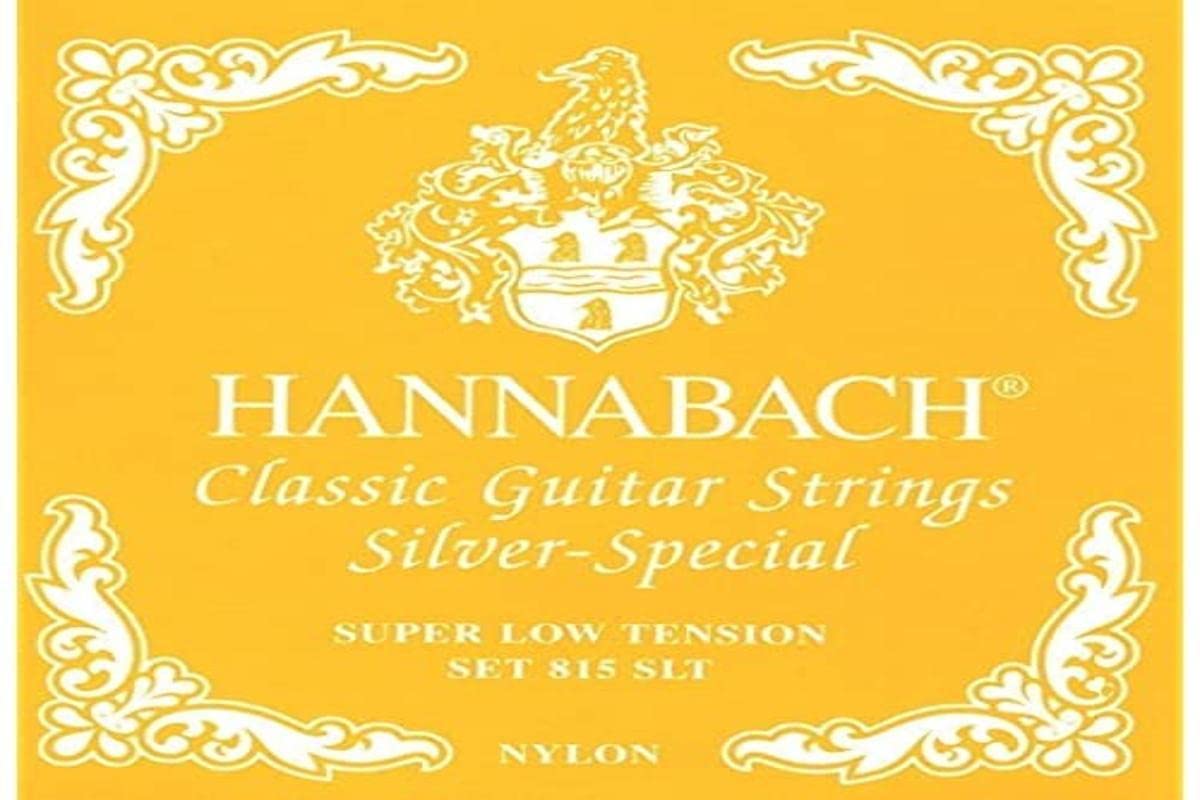 Hannabach strings for classical guitar Seire 815 Super Low Tension Silver Special (high quality, all-purpose string for almost every instrument, strings classical guitar, Made in Germany)