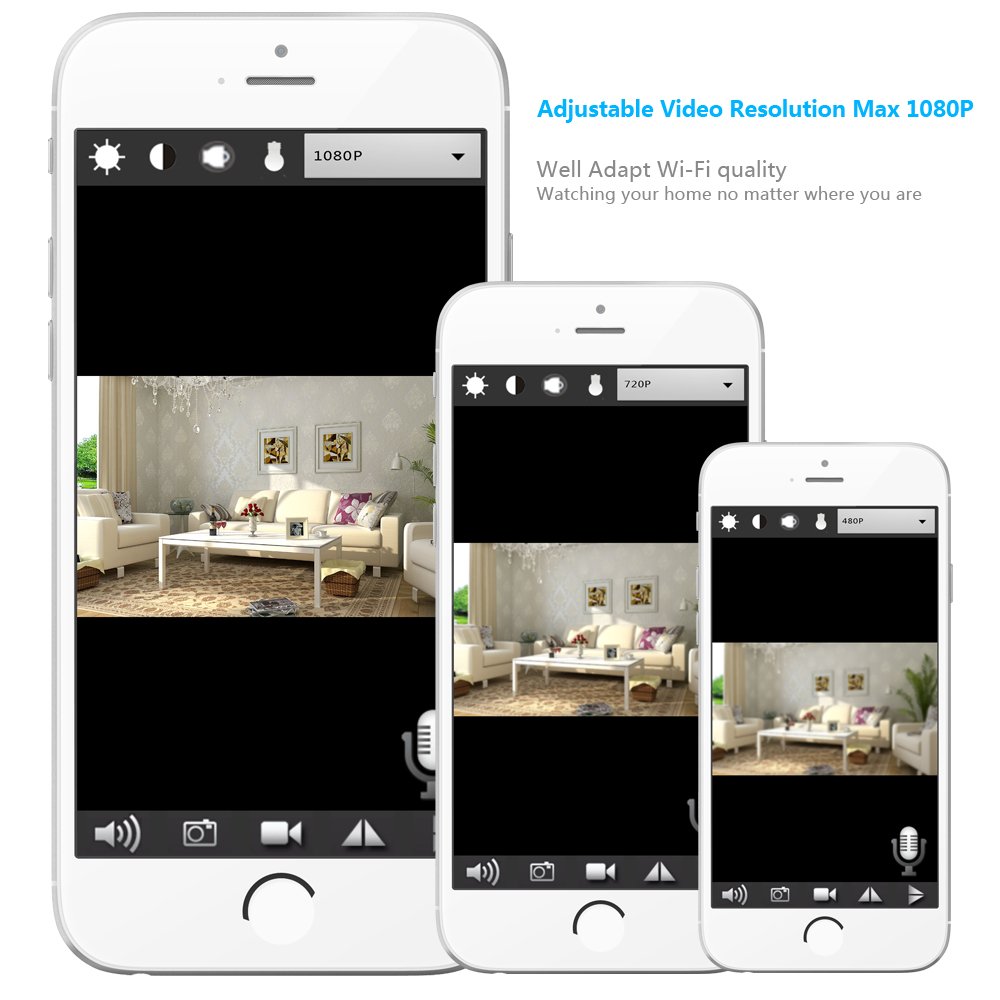 AISOUL Wi-Fi Hidden Camera Alarm Clock Full HD 1080P Real-time Video Spy Camera (Apple-shaped Hidden Camera)