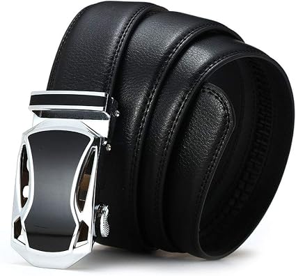 Amazon Co Jp メンズレザーベルト 合金自動バックルドレススーツ ユニセックス ベルト 色 C1 サイズ 1cm ホーム キッチン