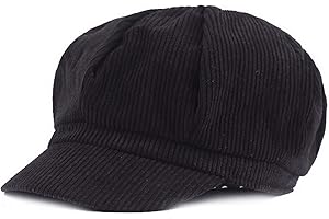 Brcus Women Vintage Newsboy Cabbie Peaked Beret Cap Warm Baker Boy Visor Hat Flat Cap