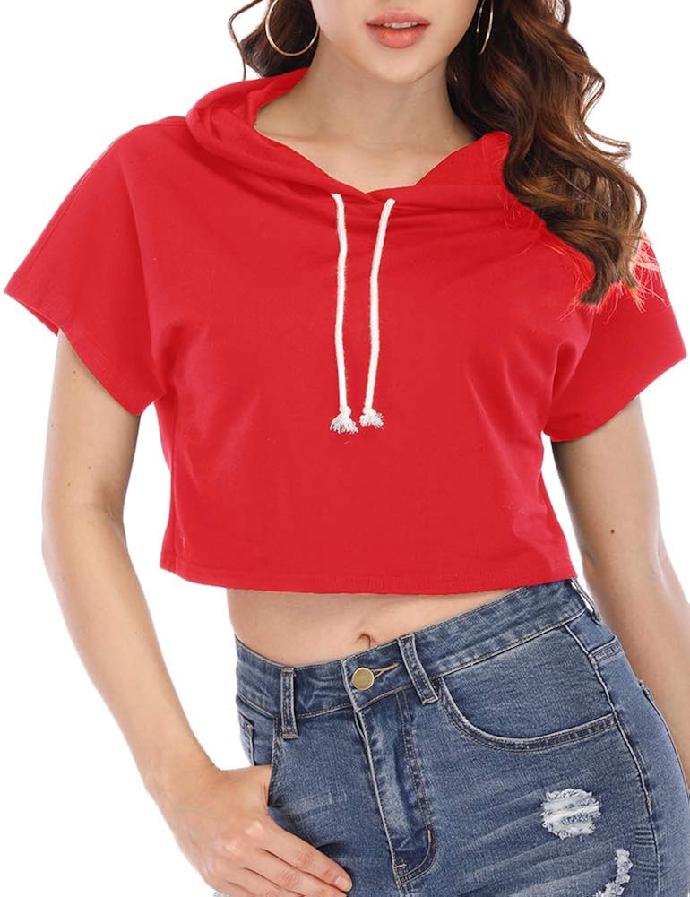 cropped workout hoodies