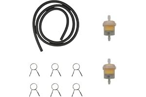 WELANDYA Gas Fuel Filter Hose Tube Line for 50cc-150cc Scooter ATV Motorcycle Parts Go karts Parts Tao Tao Dirt Bike Moped Pocket Bike XRS Buggy Carter Brothers(black)