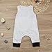 GBSELL Newborn Infant Baby Boy Girl Summer Clothes Flash Sleeveless Jumpsuit Romper Outfits (Gray, 0-6 Month)