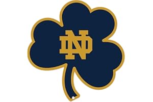 Authentic Street Signs NCAA Notre Dame – Shamrock- Super Heavy Duty Metal Fridge Magnets, for Car Magnet Accessories, Refrigerator Magnets for Kids, Gifts, Home and Office, 4 inch