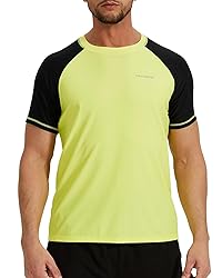 VAYAGER Mens Swim Shirts UPF 50+ Rash Guard for Men