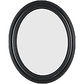Funerom 20 x 16 inch Black Wall Mirror Oval Bathroom Mirror Bedroom Mirror