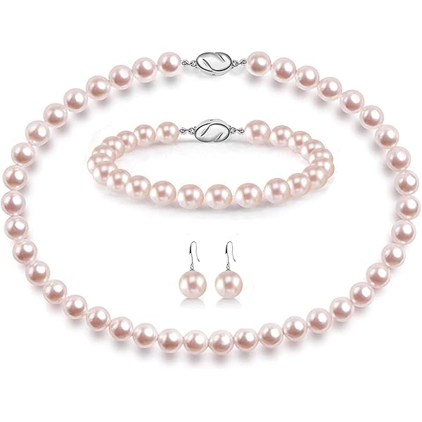 Pink Dog Stuff 3 Pack Dog Pearl Necklace Fancy Pearls Jewelry With Big Bows Charm Cute Wedding Collar Girl Costume Outfits Accessories For Small Dogs Puppy Cat (Medium Small Dog Necklace