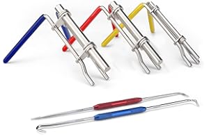 EYSENC Hydraulic Seal Installation Tool Kit, Hydraulic Cylinder Piston Repair Seal Tools, U-Cup Rod Seal Installation Tool Kits, Upgraded Seal Twistor Install Tool Set with Pick and Hook Set 5Pcs