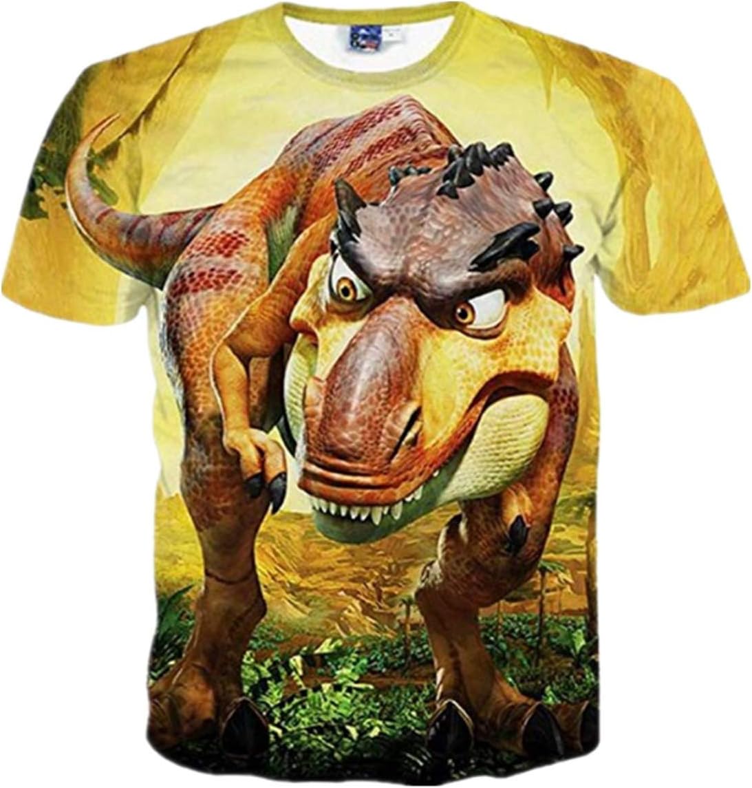 ZIMCA Boys Fashion 3D Dinosaur Printed T-Shirt
